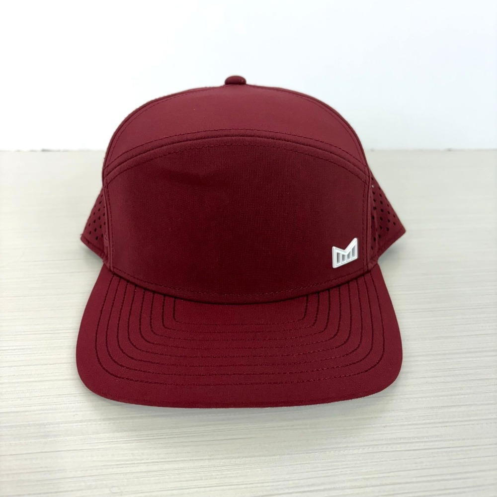 Melin Trenches HYDRO Burgundy Golf Hat Adjustable Breathable NEW